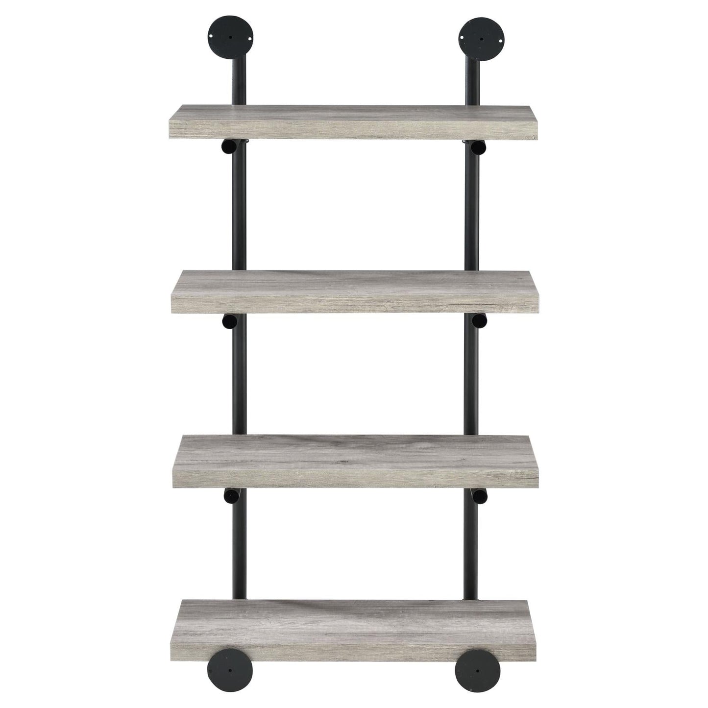 Elmcrest 24-inch Wall Shelf Black/Gray Driftwood - 804416 - Luna Furniture - Dallas Store