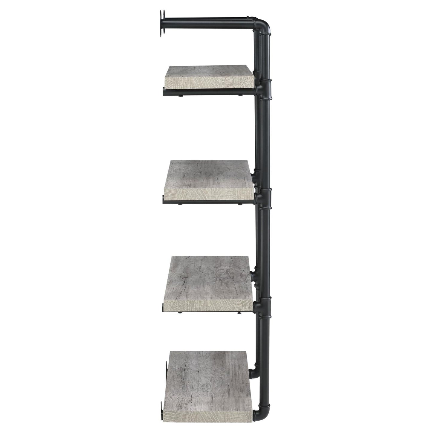 Elmcrest 24-inch Wall Shelf Black/Gray Driftwood - 804416 - Luna Furniture - Dallas Store