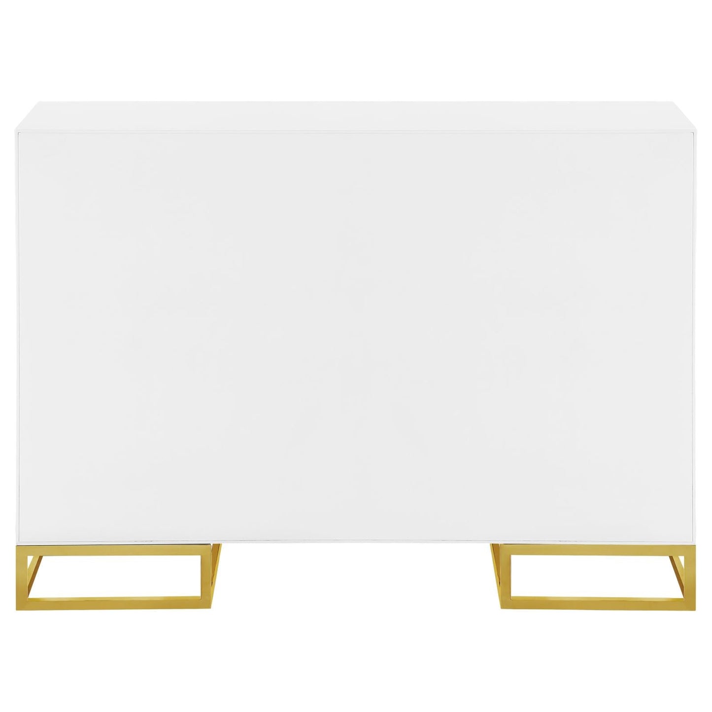 Elsa White/Gold 2-Door Accent Cabinet with Adjustable Shelves - 959594 - Luna Furniture - Dallas Store