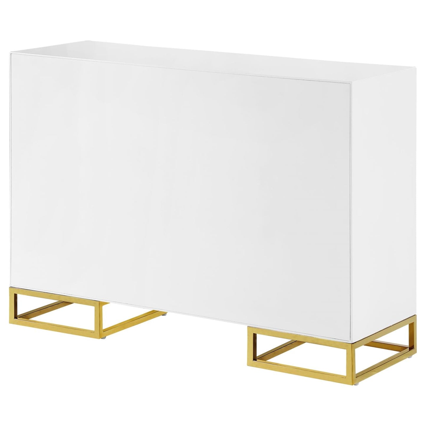 Elsa White/Gold 2-Door Accent Cabinet with Adjustable Shelves - 959594 - Luna Furniture - Dallas Store