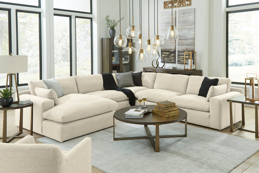 Elyza Linen 5-Piece LAF Sectional - SET | 1000616 | 1000665 | 1000677 | 1000646(2) | 1000608 - Luna Furniture - Dallas Store