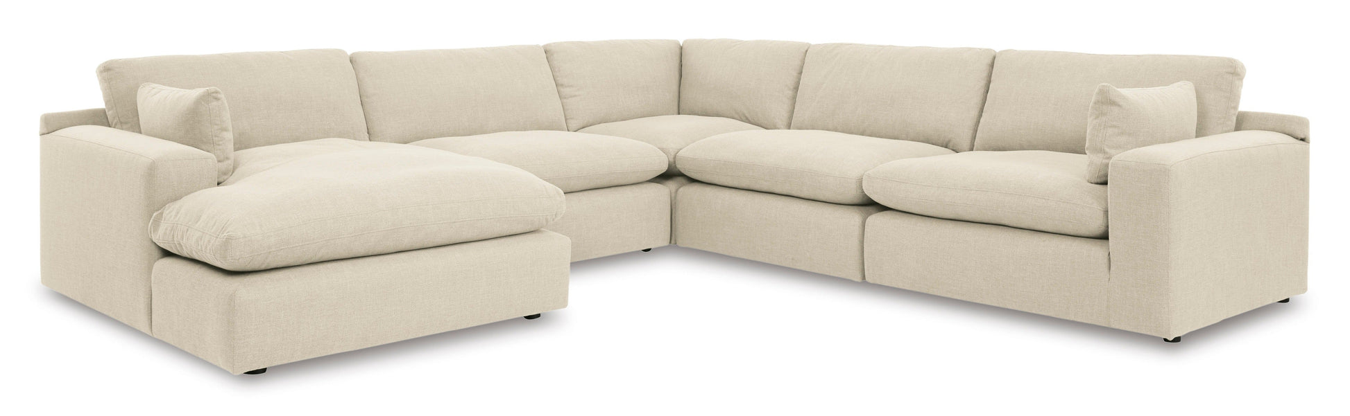 Elyza Linen 5-Piece LAF Sectional - SET | 1000616 | 1000665 | 1000677 | 1000646(2) | 1000608 - Luna Furniture - Dallas Store