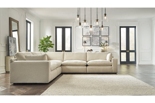Elyza Linen 5-Piece Sectional - SET | 1000664 | 1000665 | 1000677 | 1000646(2) - Luna Furniture - Dallas Store