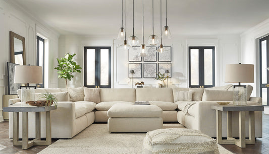 Elyza Linen 8-Piece Sectional - SET | 1000664 | 1000665 | 1000677(2) | 1000646(4) - Luna Furniture - Dallas Store