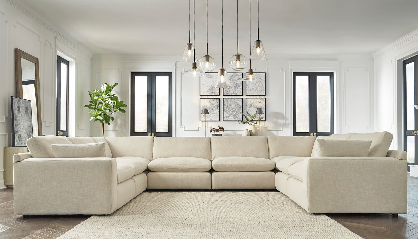 Elyza Linen 8-Piece Sectional - SET | 1000664 | 1000665 | 1000677(2) | 1000646(4) - Luna Furniture - Dallas Store