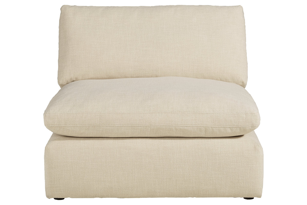 Elyza Linen Armless Chair - 1000646 - Luna Furniture - Dallas Store
