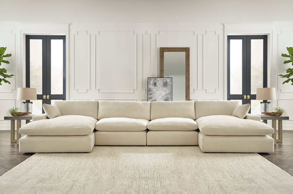 Elyza Linen Double Chaise Sectional - SET | 1000616 | 1000617 | 1000646(2) - Luna Furniture - Dallas Store