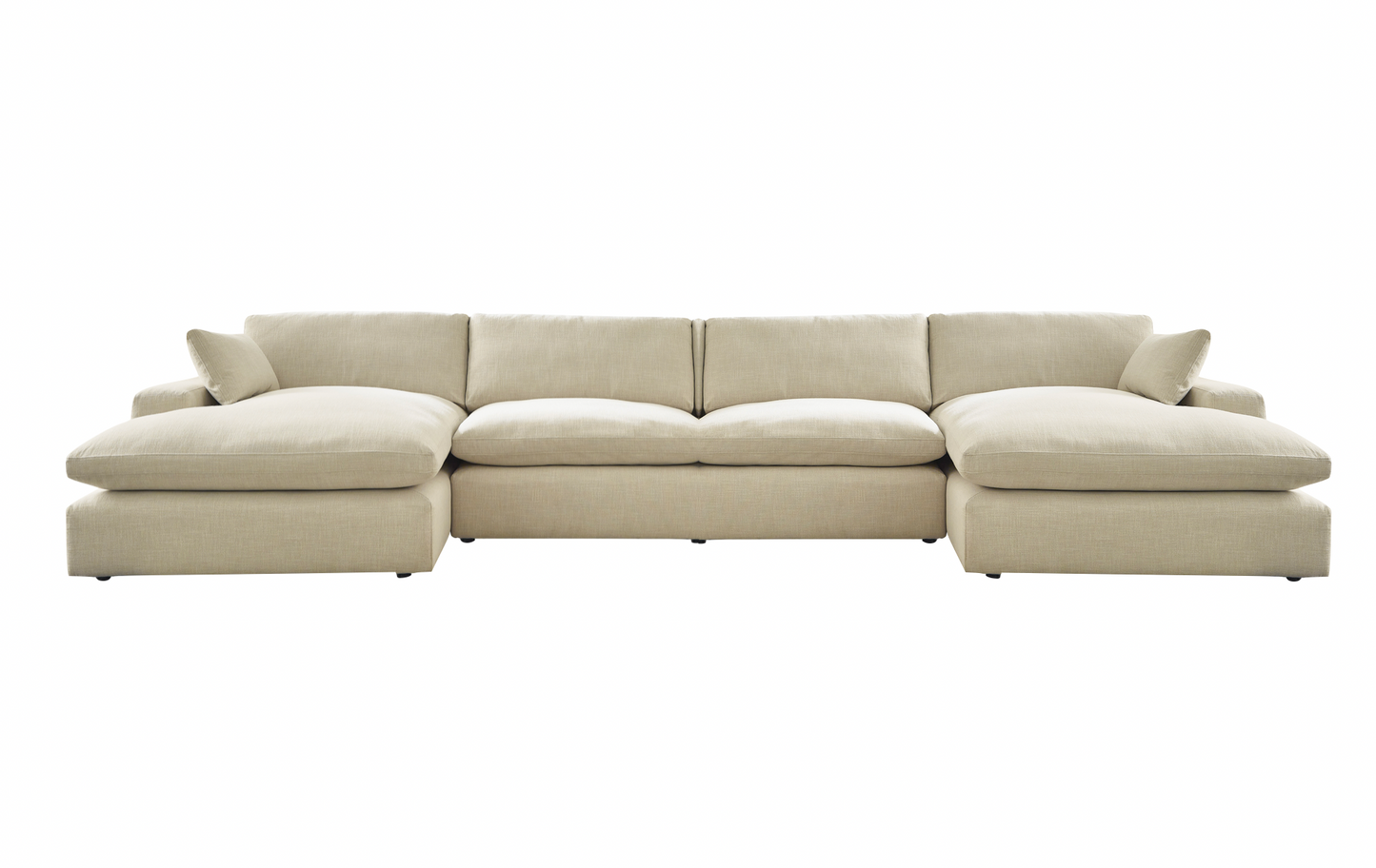 Elyza Linen Double Chaise Sectional - SET | 1000616 | 1000617 | 1000646(2) - Luna Furniture - Dallas Store