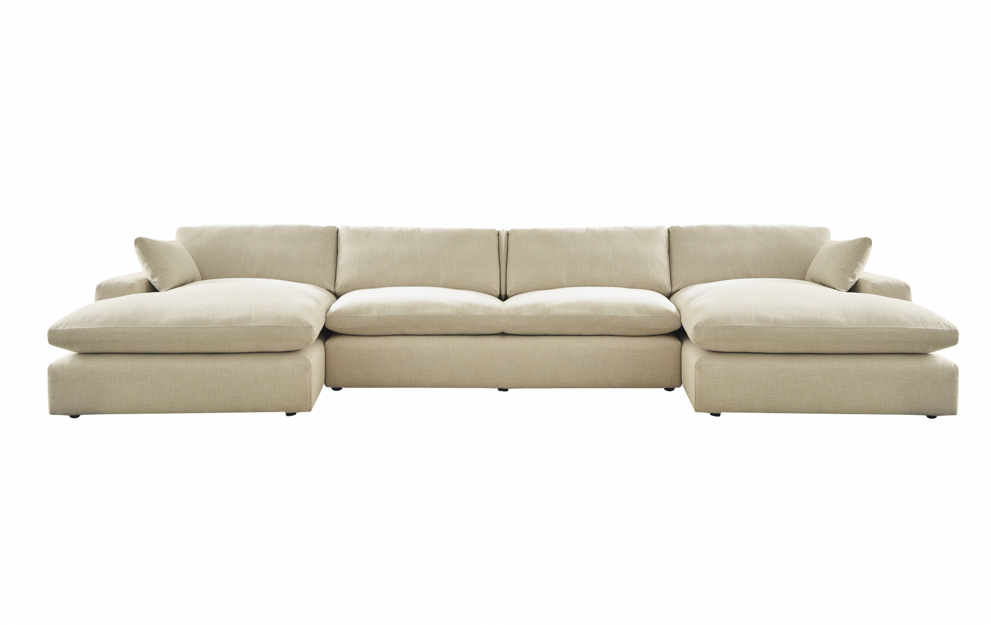 Elyza Linen Double Chaise Sectional - SET | 1000616 | 1000617 | 1000646(2) - Luna Furniture - Dallas Store