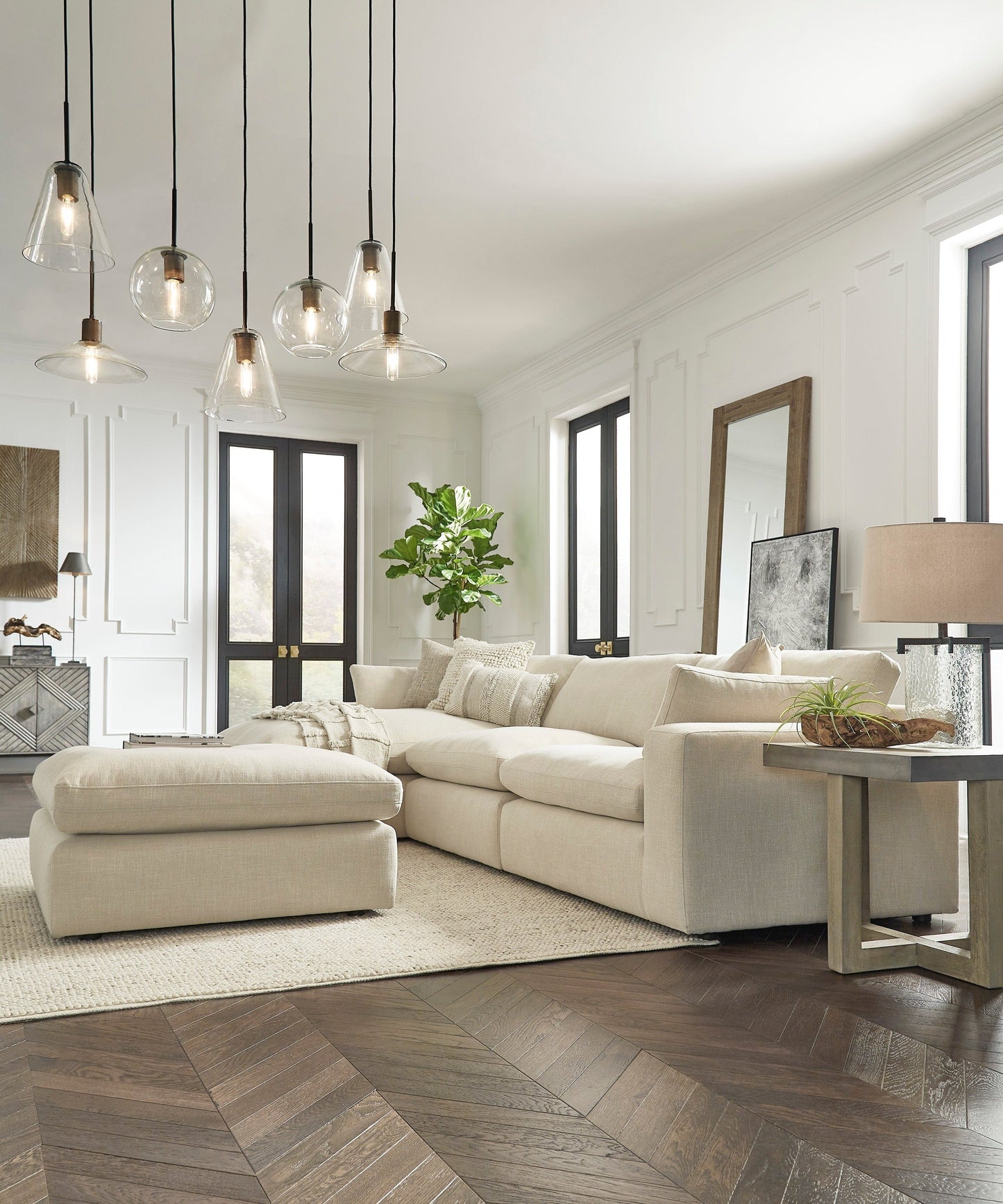 Elyza Linen LAF Sofa Chaise - SET | 1000616 | 1000665 | 1000646 | 1000608 - Luna Furniture - Dallas Store