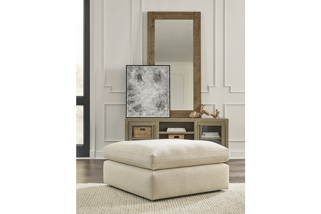 Elyza Linen Oversized Accent Ottoman - 1000608 - Luna Furniture - Dallas Store