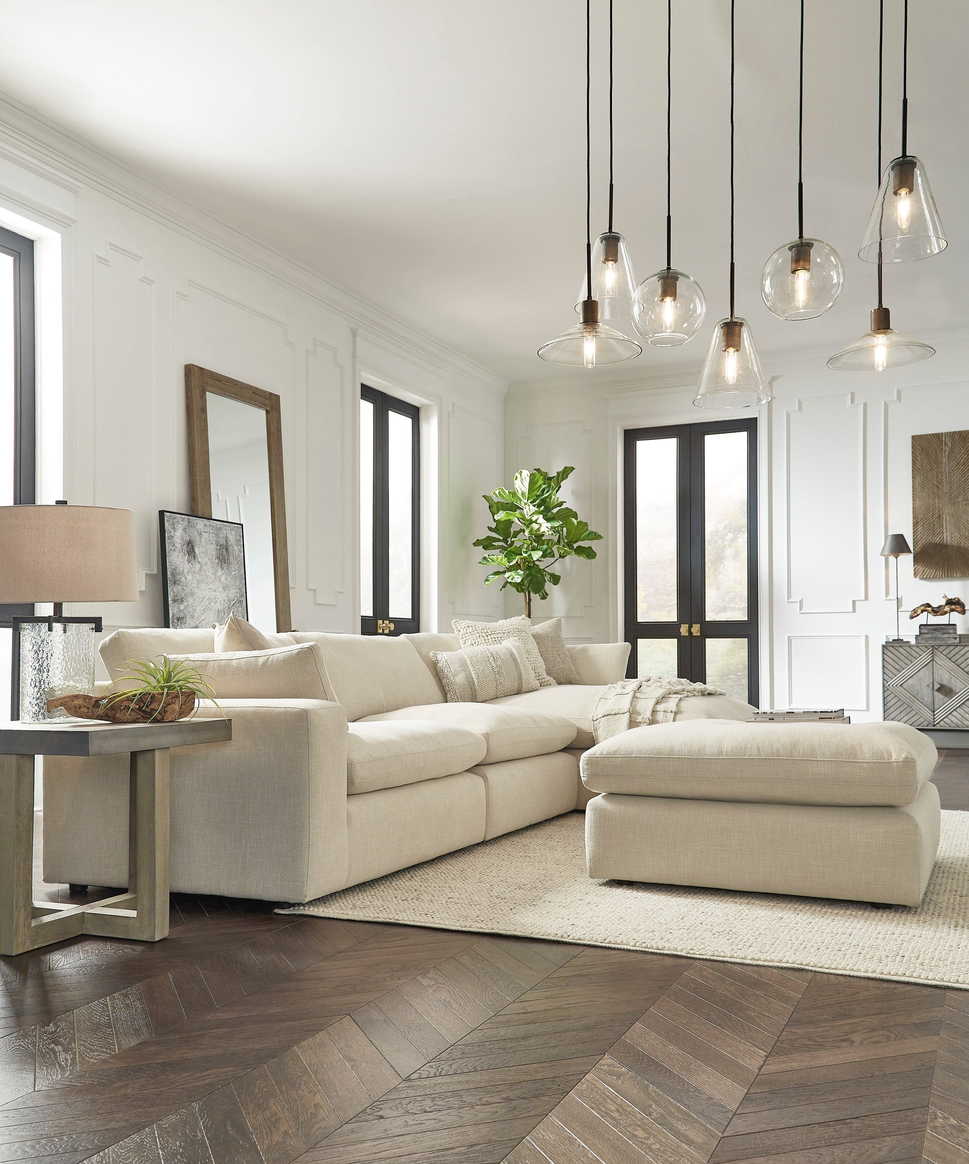 Elyza Linen RAF Sofa Chaise - SET | 1000617 | 1000664 | 1000646 - Luna Furniture - Dallas Store