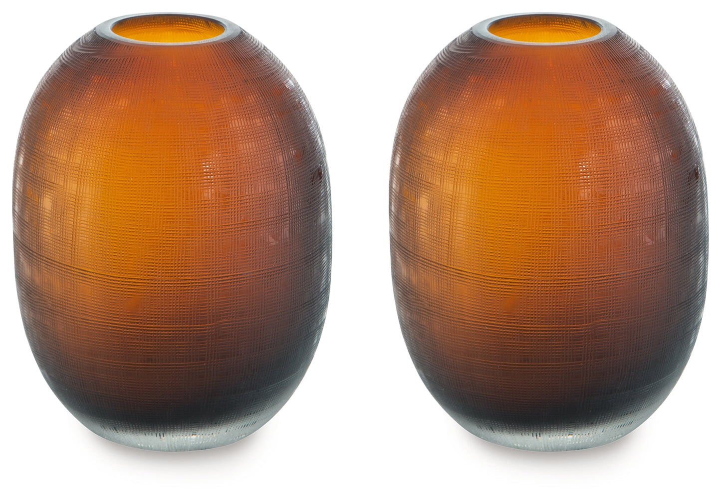 Embersen Amber Vase, Set of 2 - A2900001 - Luna Furniture - Dallas Store