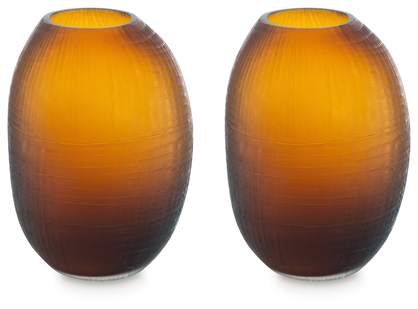 Embersen Amber Vase, Set of 2 - A2900002 - Luna Furniture - Dallas Store