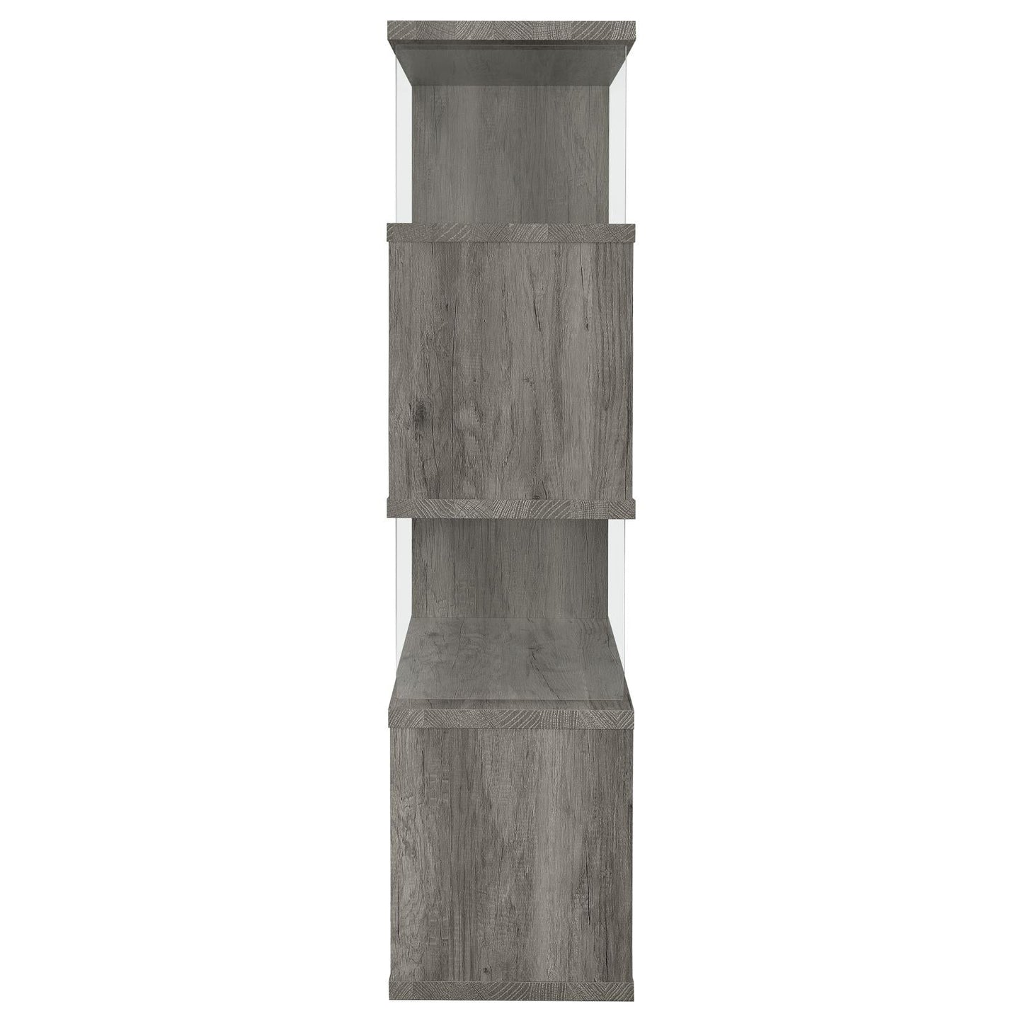 Emelle 4-Shelf Bookcase with Glass Panels - 802340 - Luna Furniture - Dallas Store