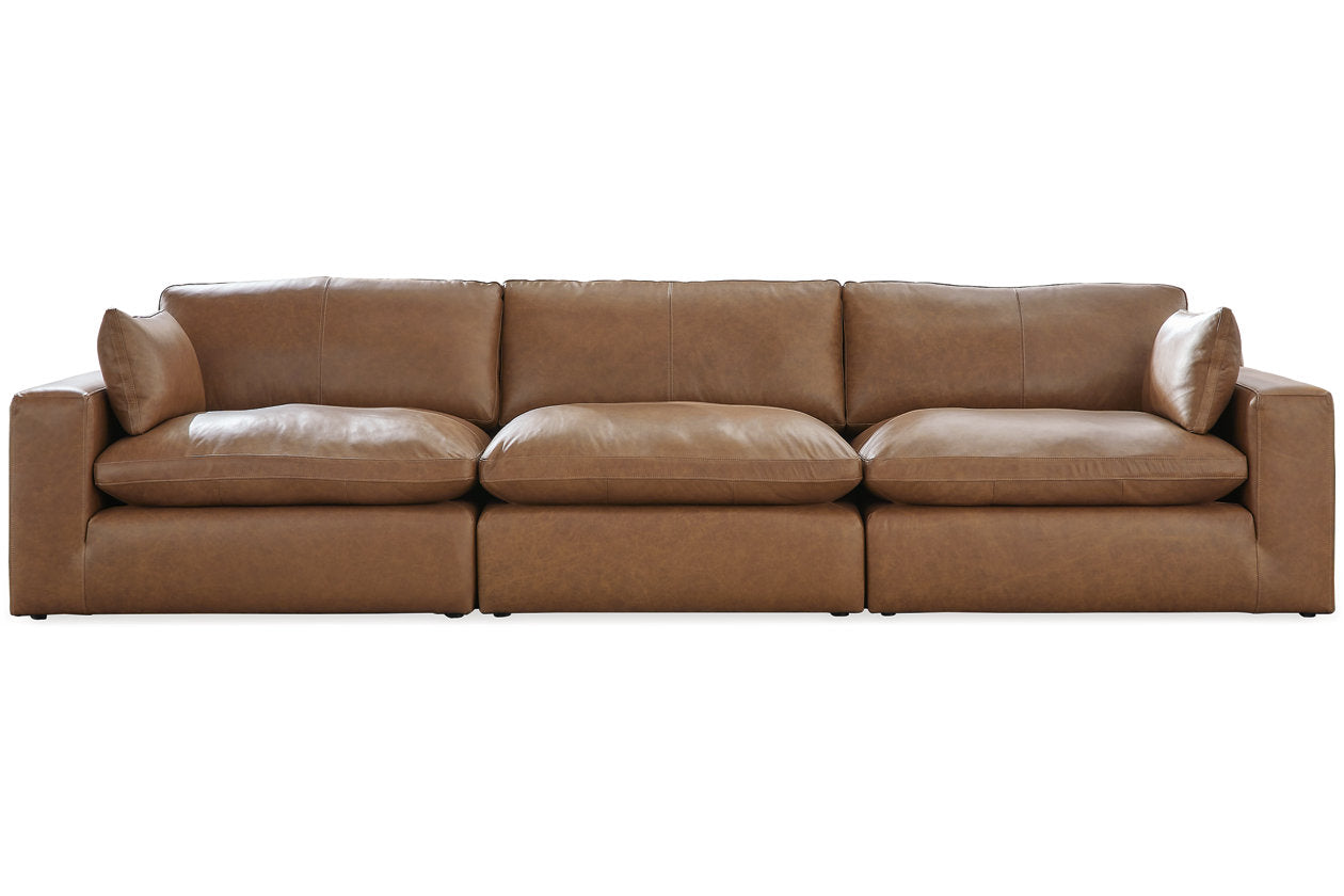Emilia Caramel Leather 3-Piece Sofa - SET | 3090164 | 3090165 | 3090146 - Luna Furniture - Dallas Store