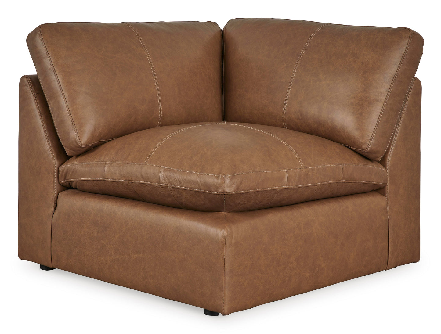 Emilia Caramel Leather 5-Piece Sectional - SET | 3090164 | 3090165 | 3090177 | 3090146 | 3090146 - Luna Furniture - Dallas Store