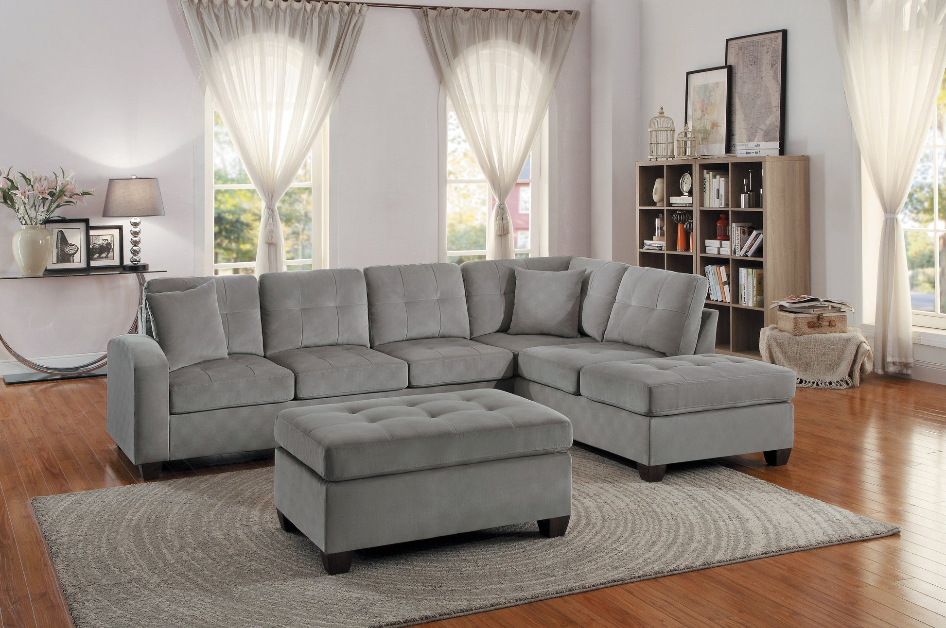 Emilio Taupe Ottoman - 8367TP-4 - Luna Furniture - Dallas Store