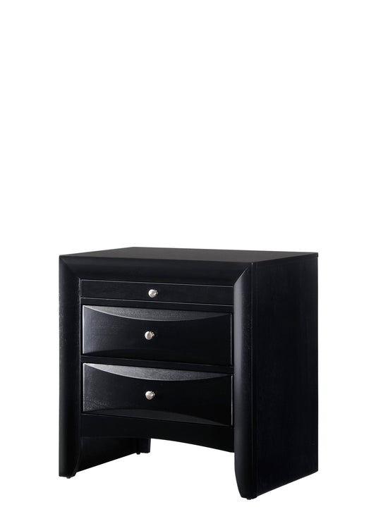 Emily Black Nightstand - B4280-2 - Luna Furniture - Dallas Store