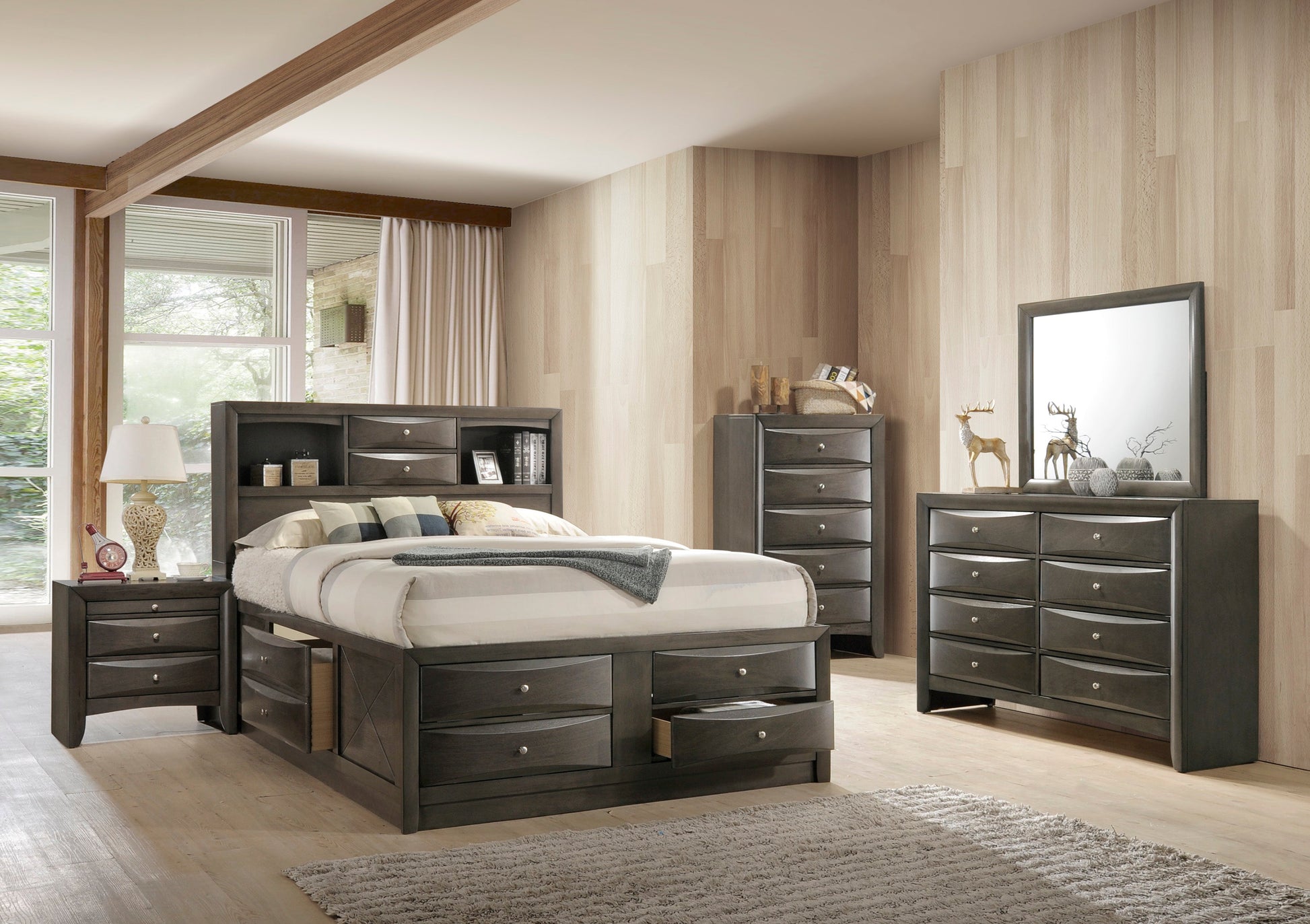 Emily Gray Nightstand - B4270-2 - Luna Furniture - Dallas Store