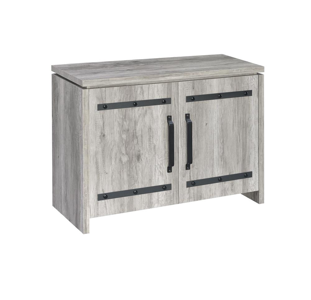 Enoch Gray Driftwood 2-Door Accent Cabinet - 950785 - Luna Furniture - Dallas Store