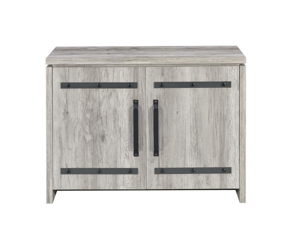 Enoch Gray Driftwood 2-Door Accent Cabinet - 950785 - Luna Furniture - Dallas Store