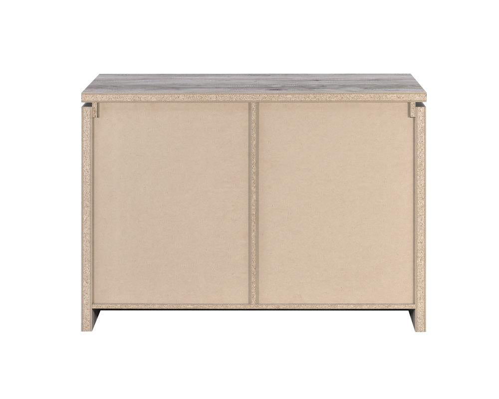 Enoch Gray Driftwood 2-Door Accent Cabinet - 950785 - Luna Furniture - Dallas Store