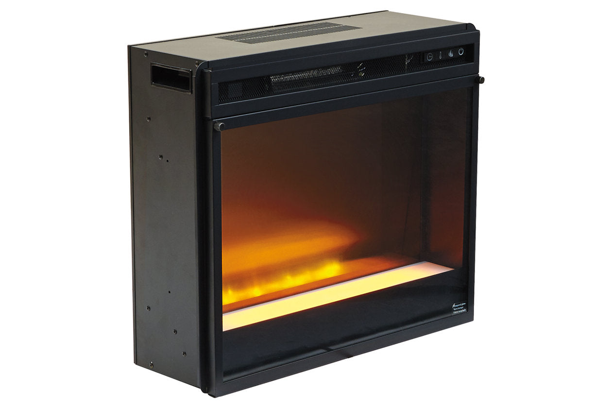 Entertainment Accessories Black Electric Fireplace Insert - W100-02 - Luna Furniture - Dallas Store