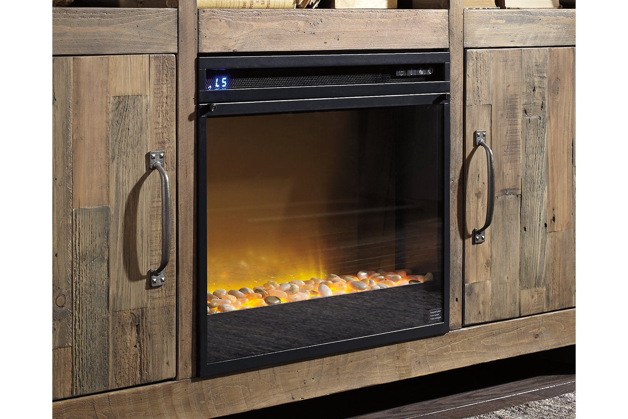 Entertainment Accessories Black Electric Fireplace Insert - W100-02 - Luna Furniture - Dallas Store