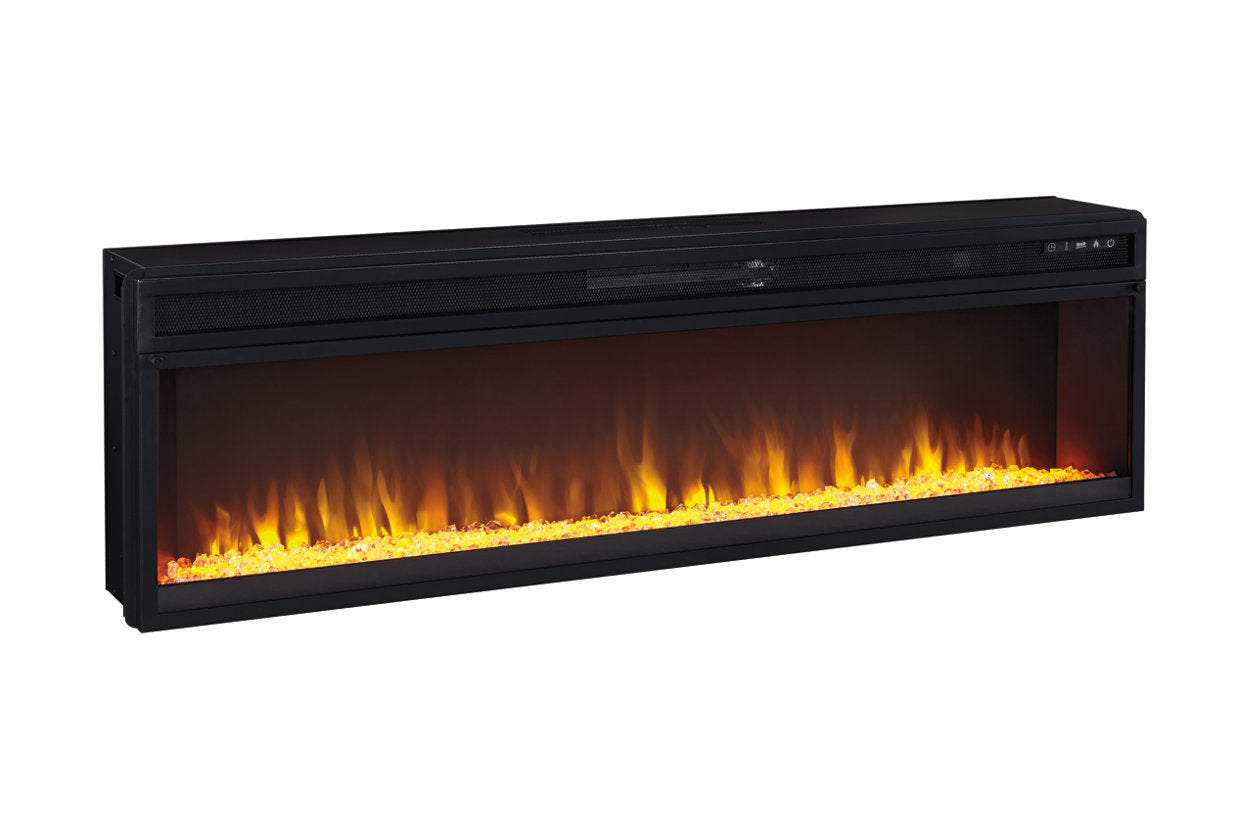 Entertainment Accessories Black Electric Fireplace Insert - W100-22 - Luna Furniture - Dallas Store