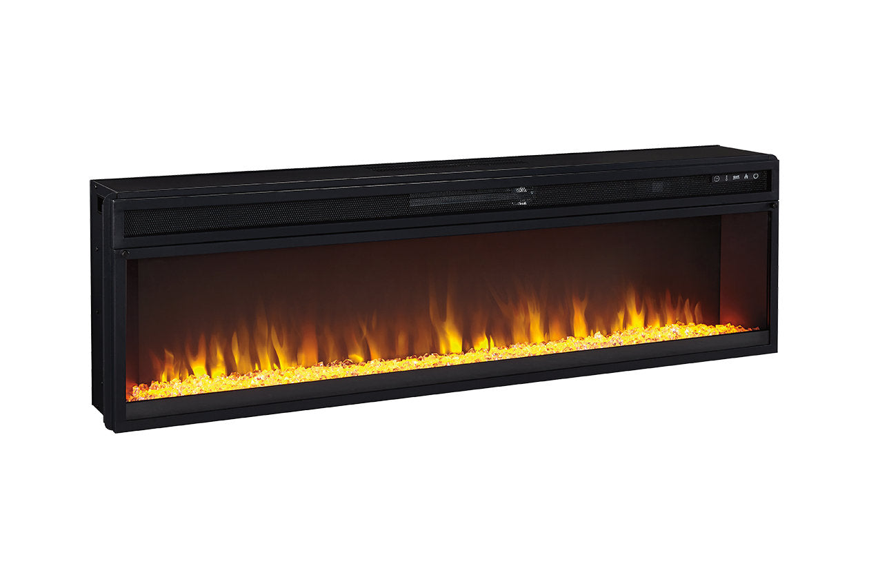 Entertainment Accessories Black Electric Fireplace Insert - W100-22 - Luna Furniture - Dallas Store