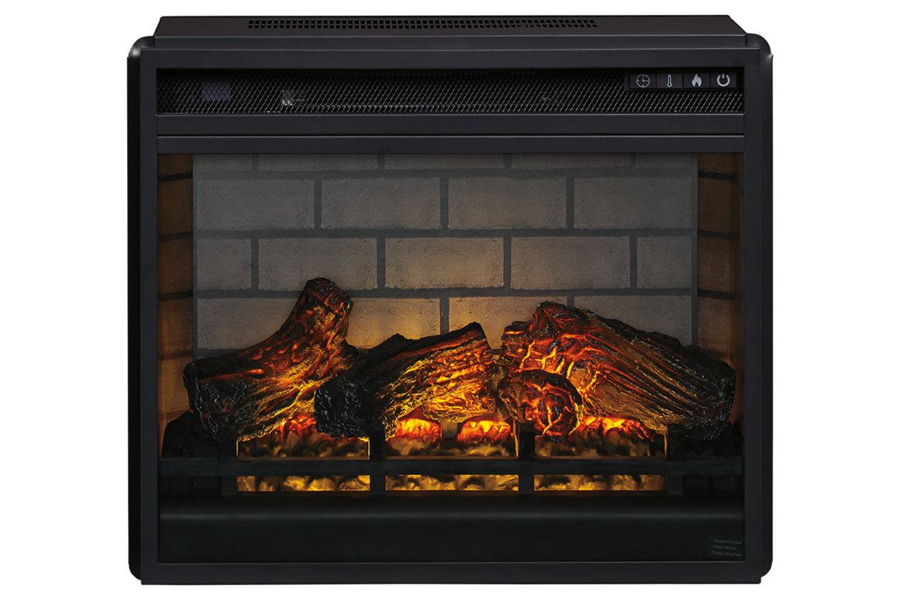 Entertainment Accessories Black Electric Infrared Fireplace Insert - W100-101 - Luna Furniture - Dallas Store