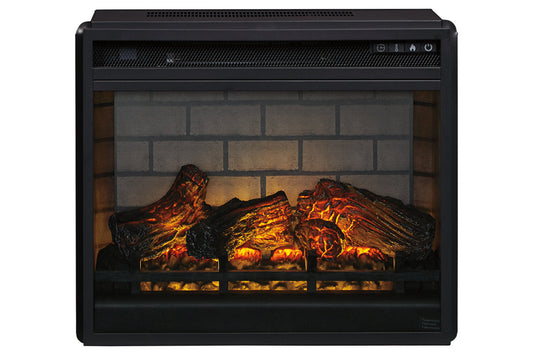 Entertainment Accessories Black Electric Infrared Fireplace Insert - W100-101 - Luna Furniture - Dallas Store