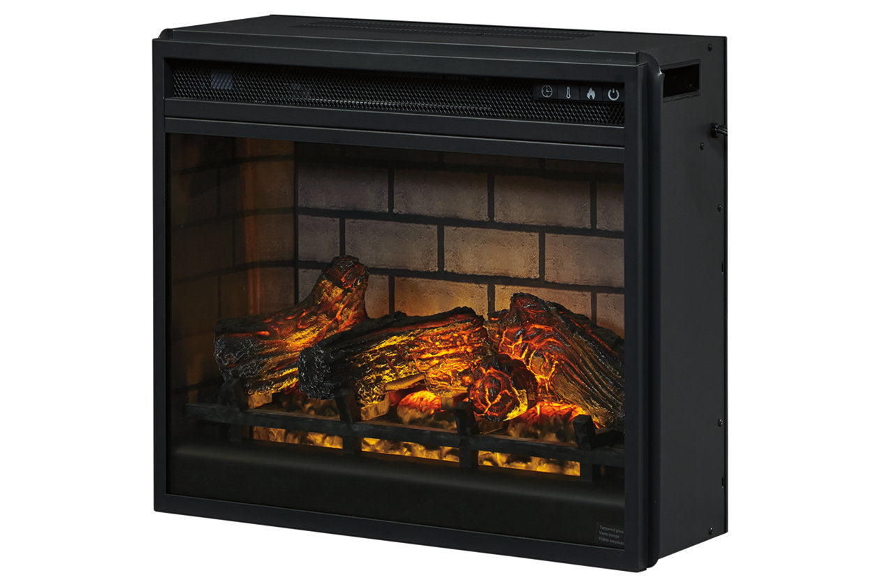 Entertainment Accessories Black Electric Infrared Fireplace Insert - W100-101 - Luna Furniture - Dallas Store