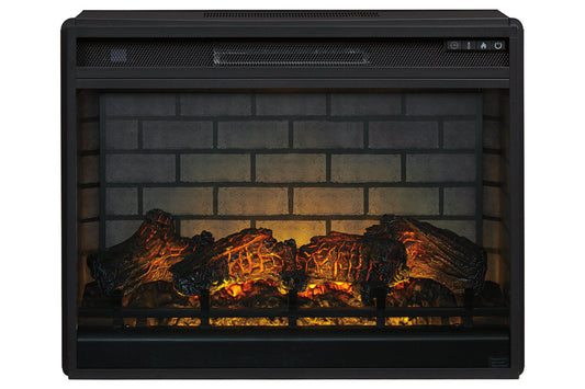 Entertainment Accessories Black Electric Infrared Fireplace Insert - W100-121 - Luna Furniture - Dallas Store