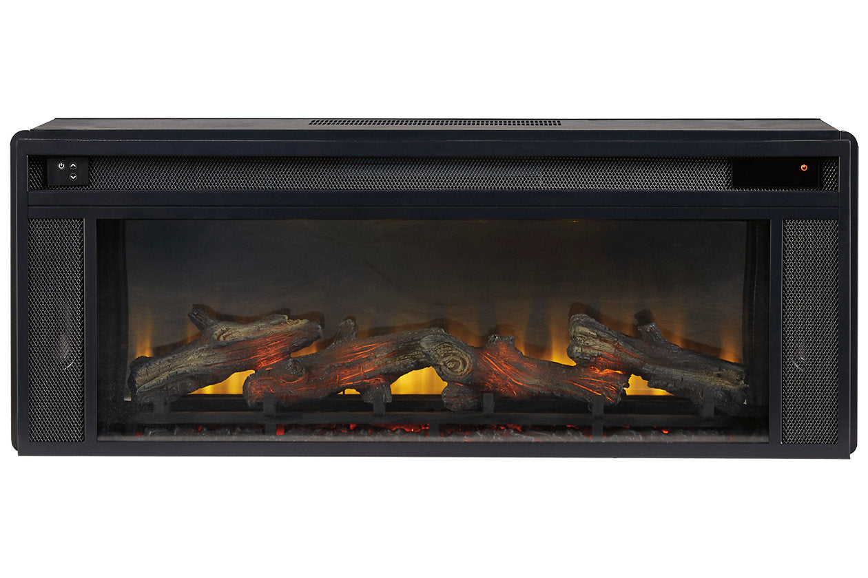 Entertainment Accessories Black Fireplace Insert - W100-12 - Luna Furniture - Dallas Store