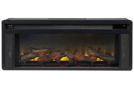 Entertainment Accessories Black Fireplace Insert - W100-12 - Luna Furniture - Dallas Store