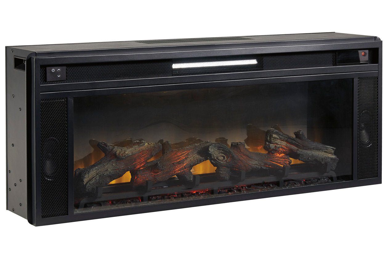Entertainment Accessories Black Fireplace Insert - W100-12 - Luna Furniture - Dallas Store