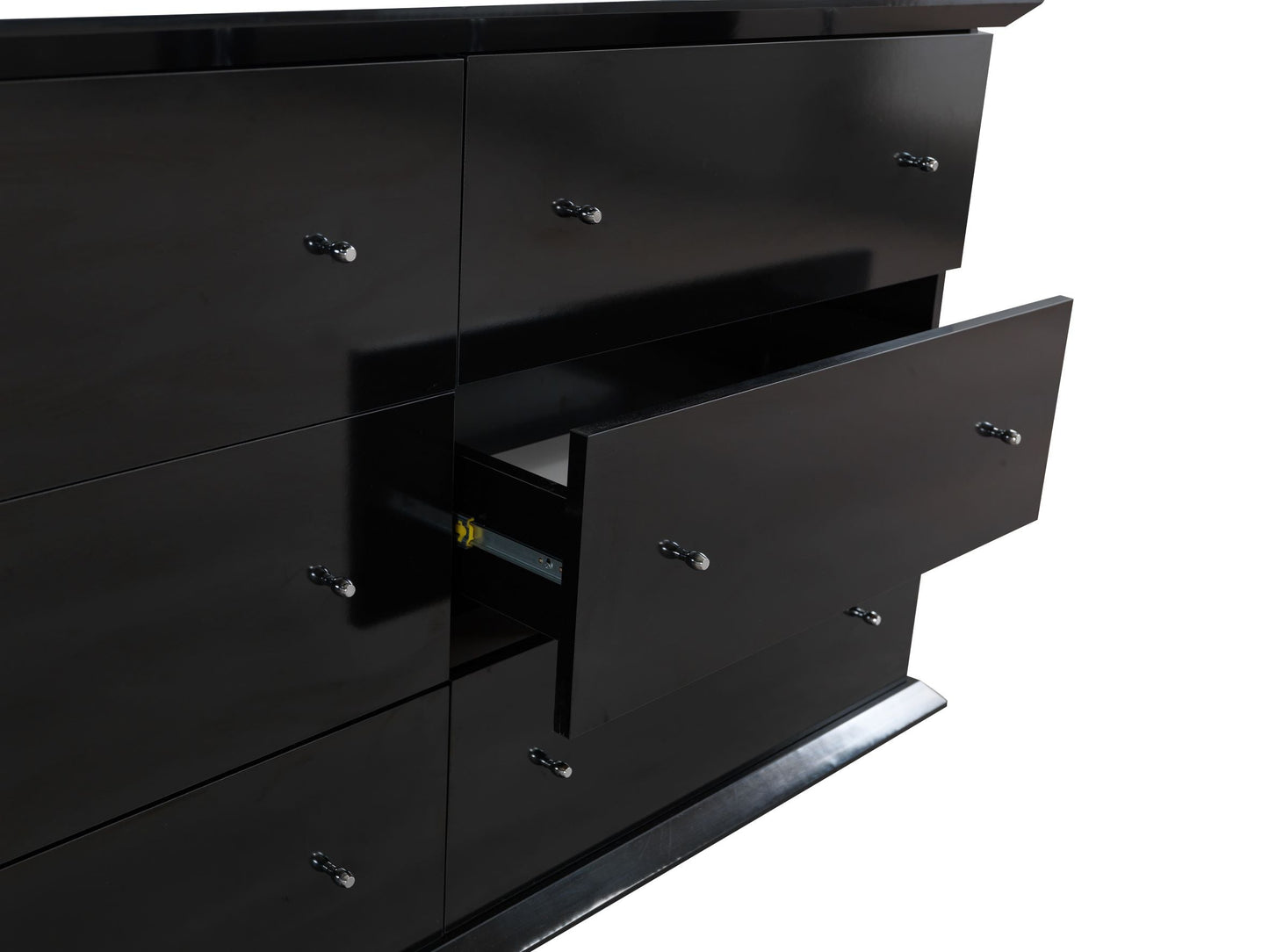 Erika Black 4-Piece Queen Bedroom Set - ERIKABEDROOM-4PCQ - Luna Furniture - Dallas Store