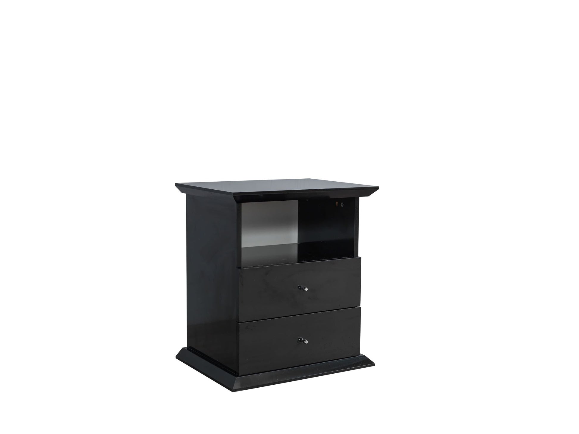 Erika Black 4-Piece Queen Bedroom Set - ERIKABEDROOM-4PCQ - Luna Furniture - Dallas Store