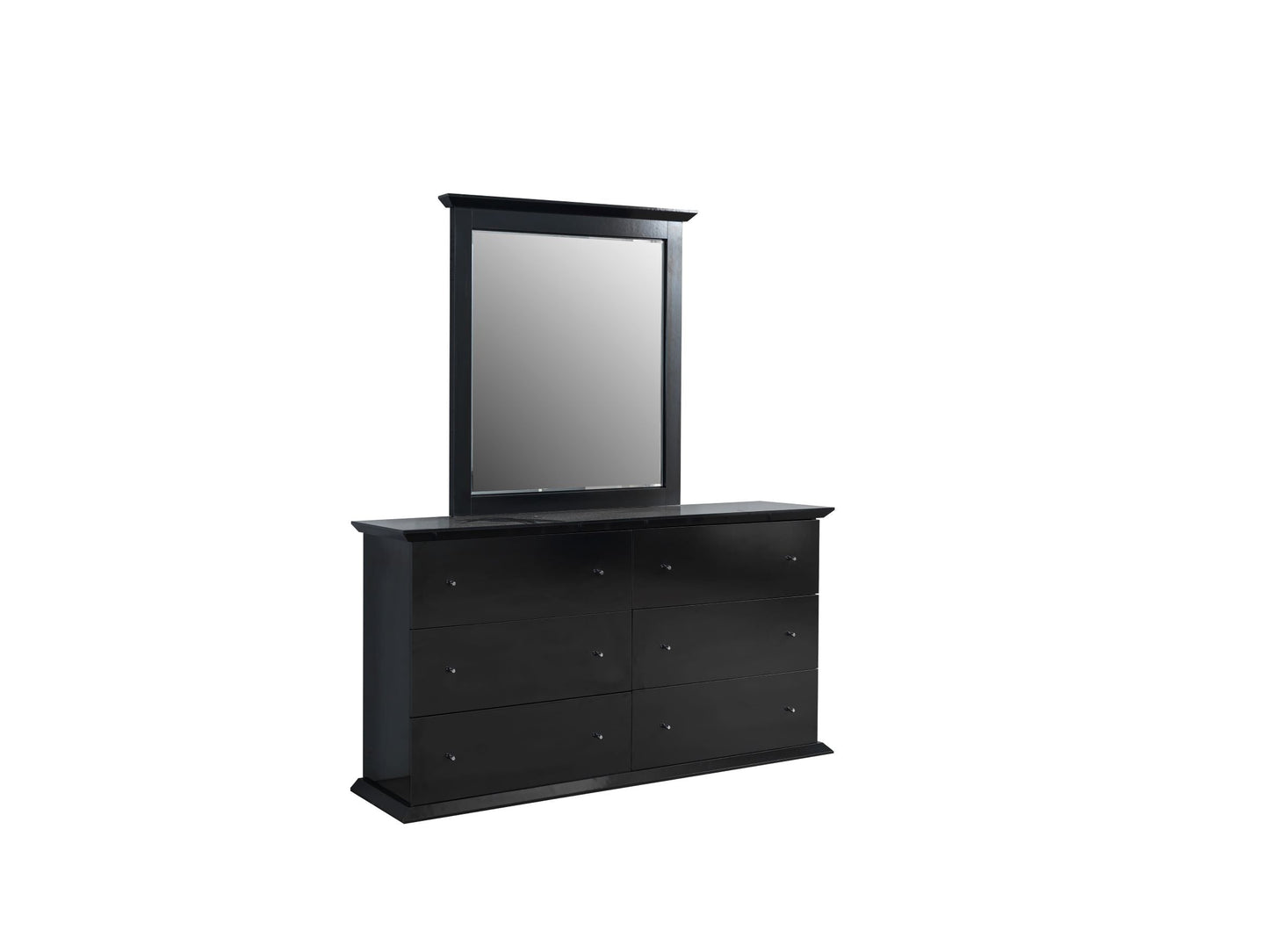Erika Black 4-Piece Queen Bedroom Set - ERIKABEDROOM-4PCQ - Luna Furniture - Dallas Store