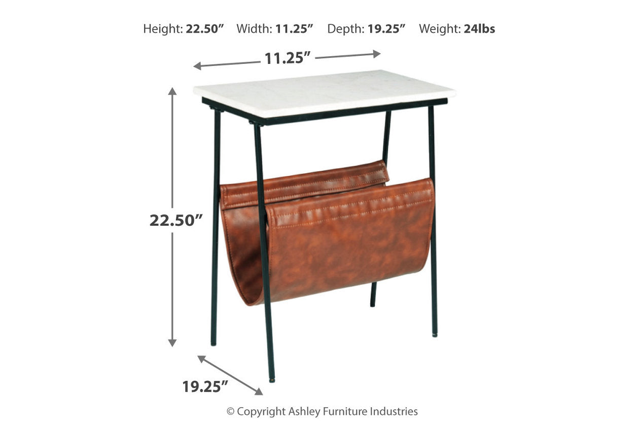 Etanbury Brown/Black/White Accent Table - A4000254 - Luna Furniture - Dallas Store