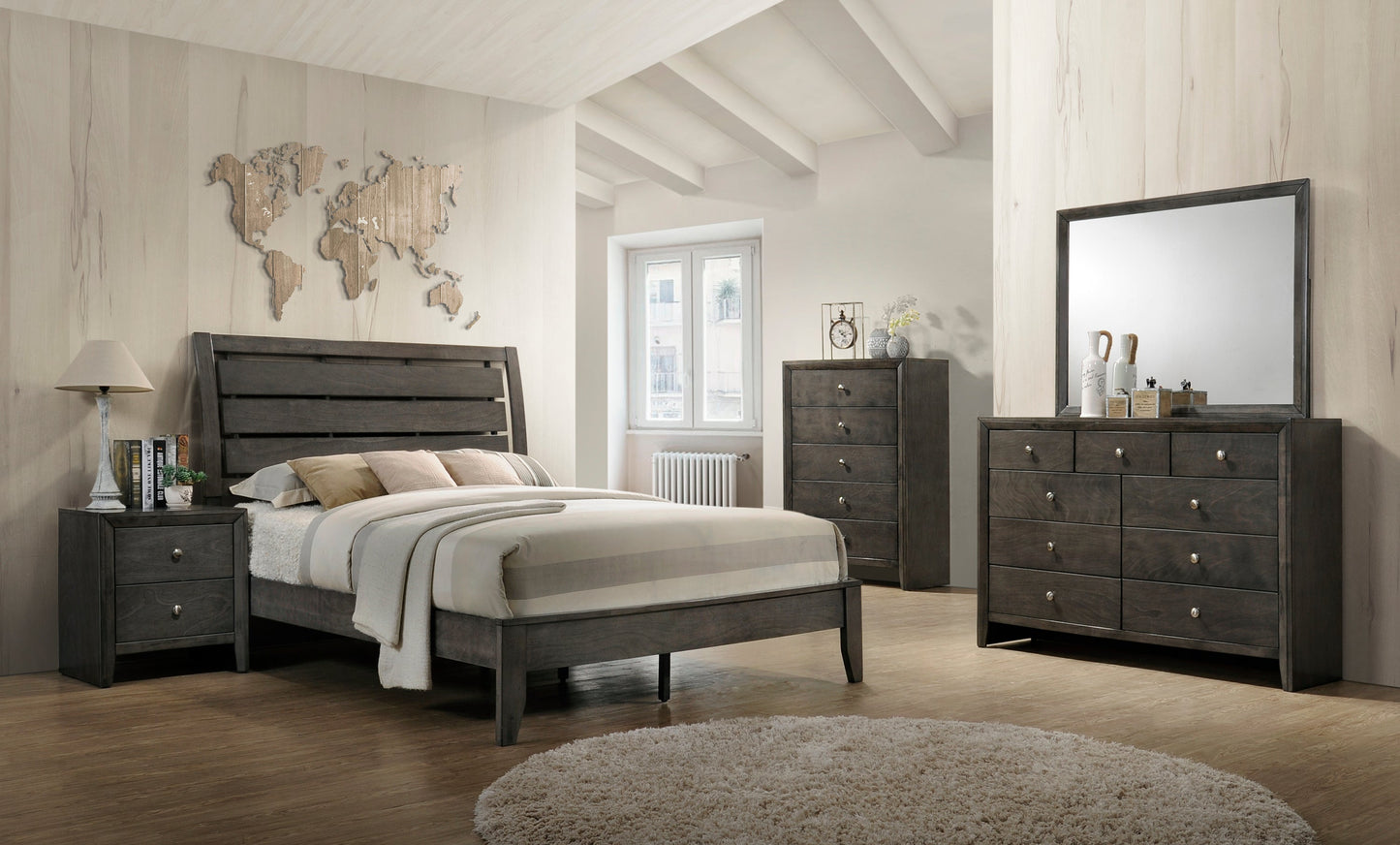 Evan Gray Bedroom Mirror (Mirror Only) - B4720-11 - Luna Furniture - Dallas Store