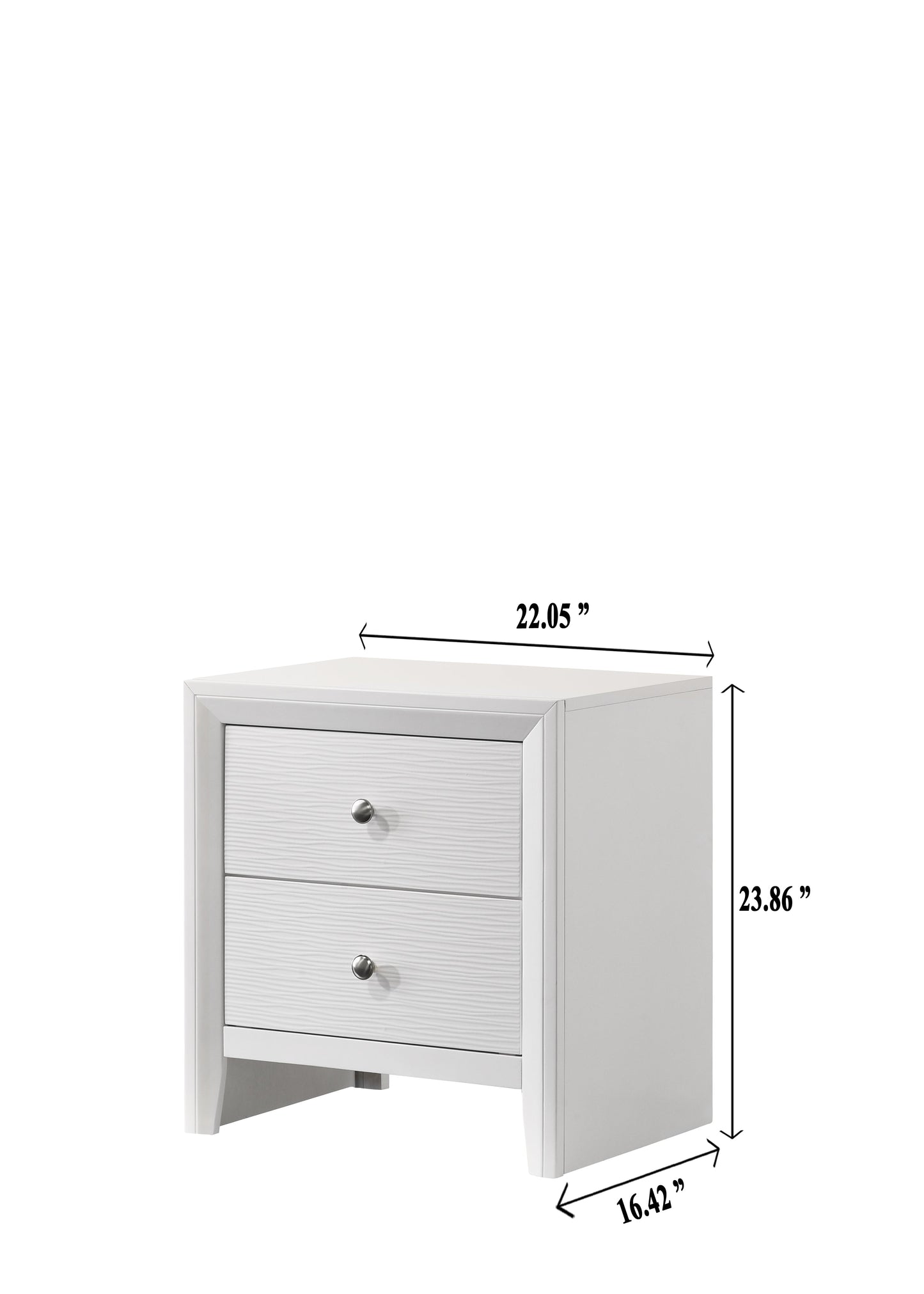 Evan White Panel Bedroom Set - SET | B4710-Q-HBFB | B4710-Q-RAIL | B4710-2 | B4710-4 - Luna Furniture - Dallas Store
