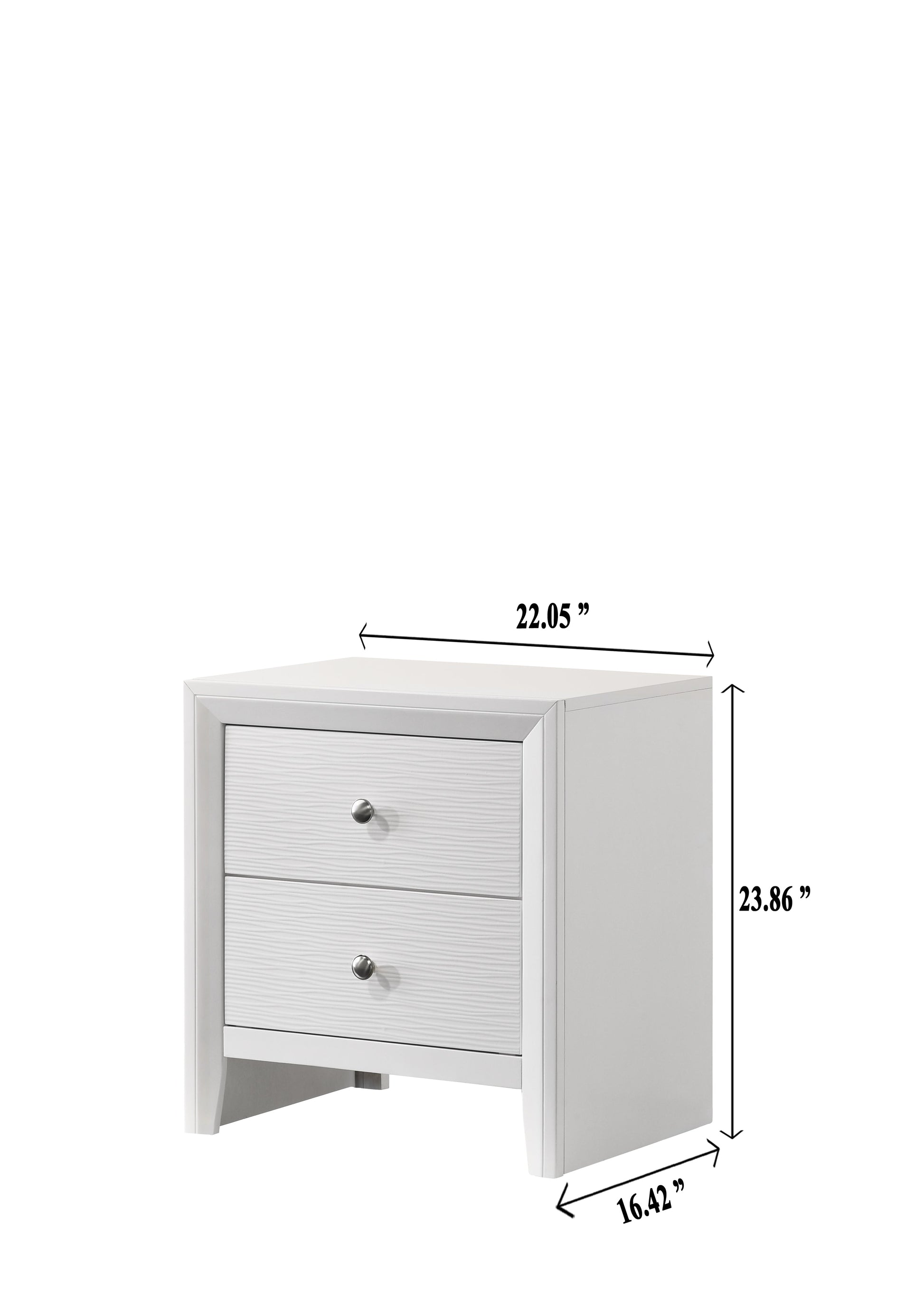 Evan White Panel Bedroom Set - SET | B4710-Q-HBFB | B4710-Q-RAIL | B4710-2 | B4710-4 - Luna Furniture - Dallas Store
