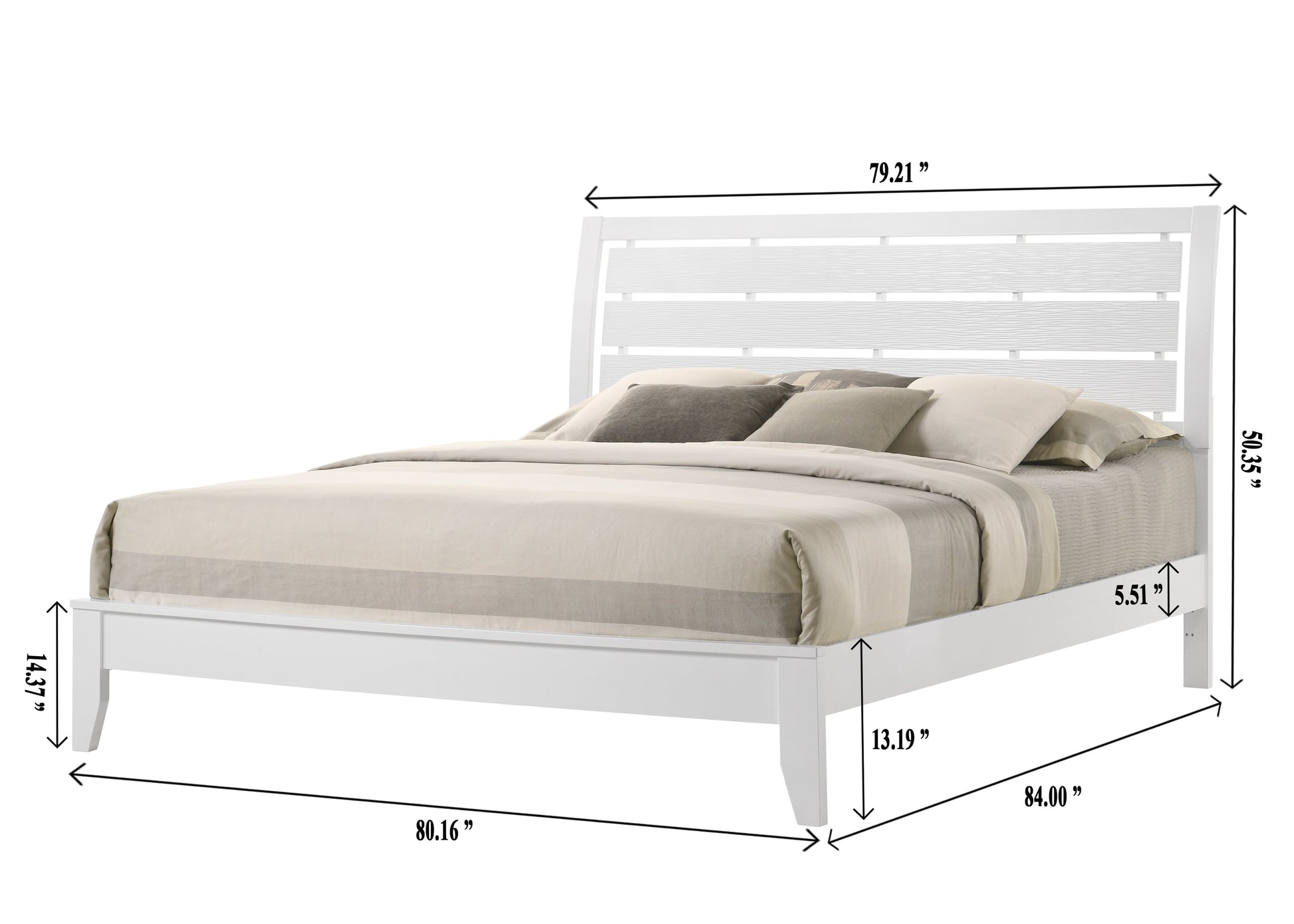 Evan White Panel Bedroom Set - SET | B4710-Q-HBFB | B4710-Q-RAIL | B4710-2 | B4710-4 - Luna Furniture - Dallas Store