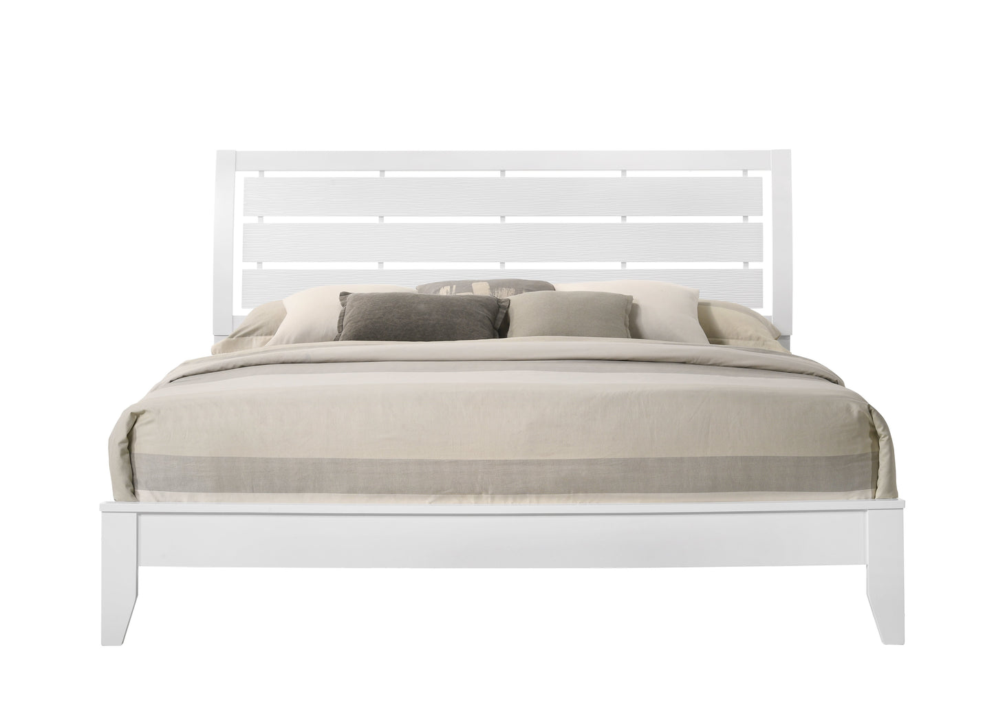 Evan White Panel Bedroom Set - SET | B4710-Q-HBFB | B4710-Q-RAIL | B4710-2 | B4710-4 - Luna Furniture - Dallas Store