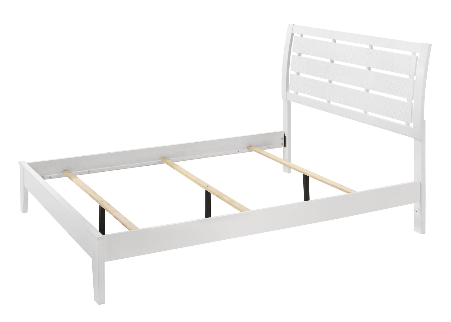 Evan White Queen Panel Bed - SET | B4710-Q-HBFB | B4710-Q-RAIL | - Luna Furniture - Dallas Store