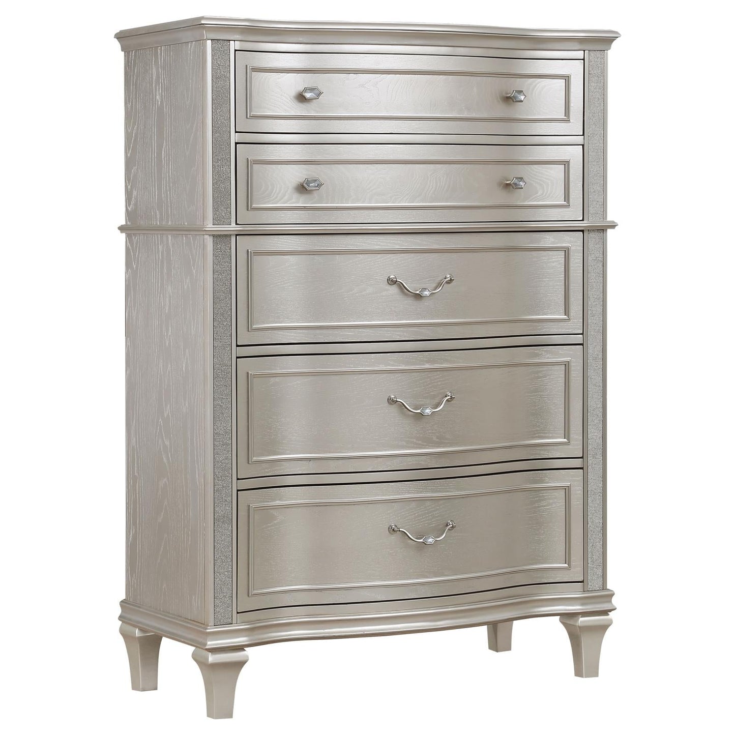 Evangeline Silver Oak 6-Drawer Chest - 223395 - Luna Furniture - Dallas Store