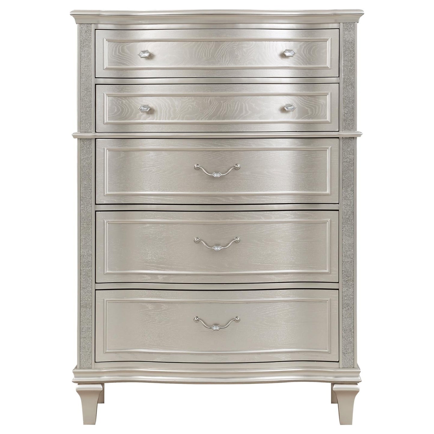 Evangeline Silver Oak 6-Drawer Chest - 223395 - Luna Furniture - Dallas Store